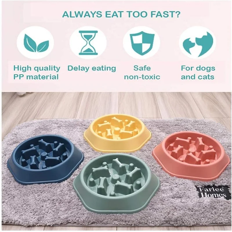 Slow Feeder Dog Bowl Non Slip  - Royal Canin Food Medium recension och pris